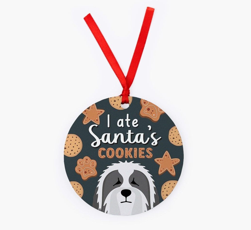 I Ate Santa's Cookies: Personalized {breedFullName} Christmas Decoration