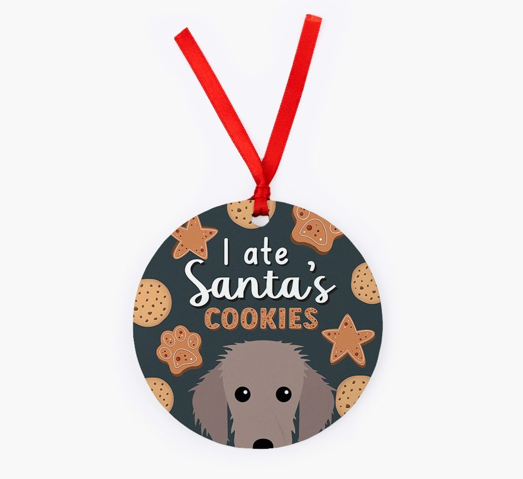 I Ate Santa's Cookies: Personalized {breedFullName} Christmas Decoration