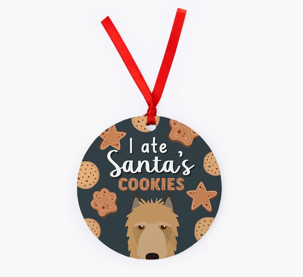 I Ate Santa's Cookies: Personalized {breedFullName} Christmas Decoration
