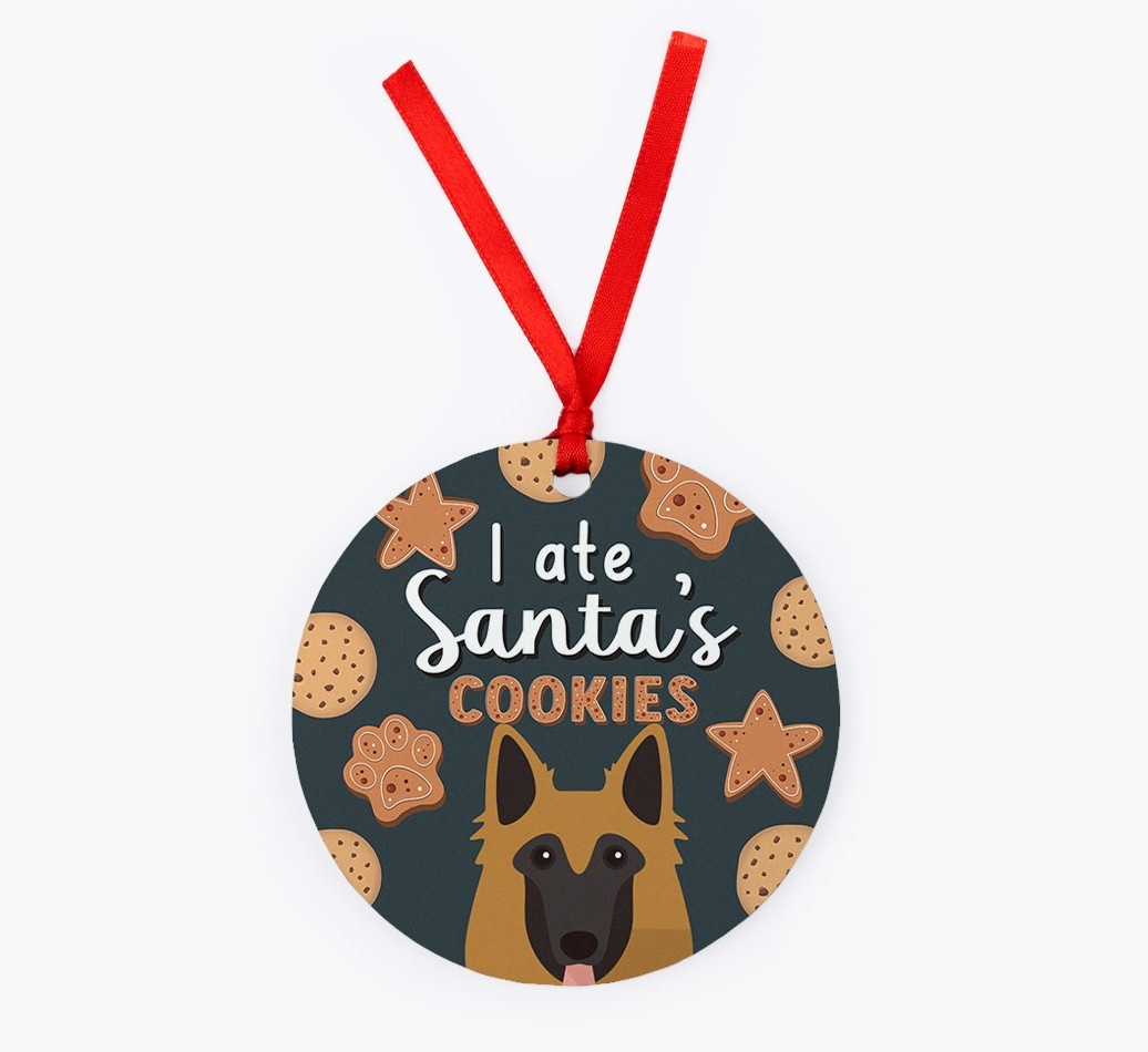 I Ate Santa's Cookies: Personalised {breedFullName} Christmas Decoration