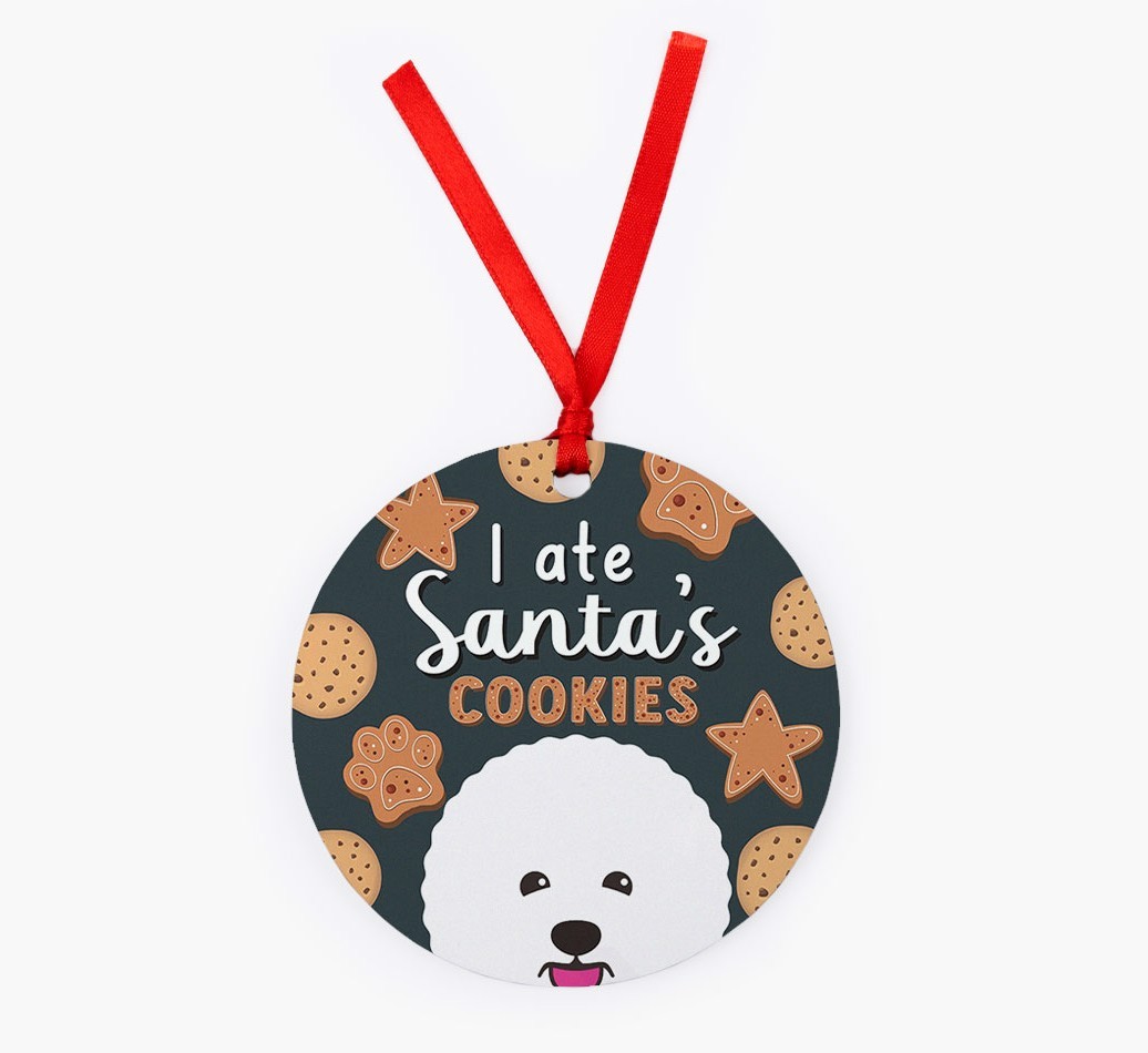I Ate Santa's Cookies: Personalised {breedFullName} Christmas Decoration