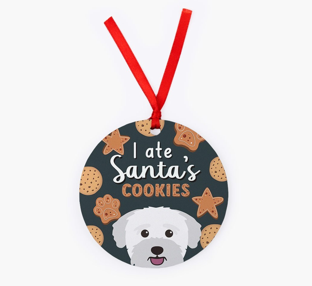 I Ate Santa's Cookies: Personalised {breedFullName} Christmas Decoration