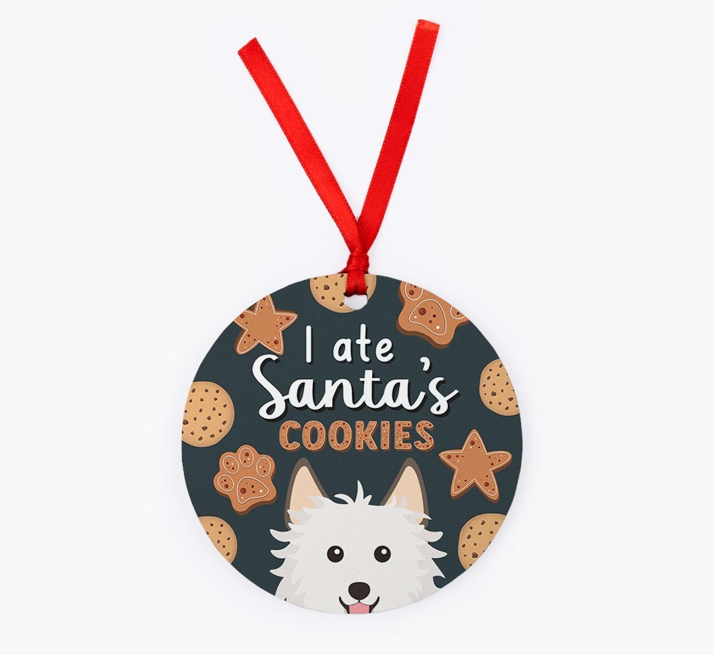 I Ate Santa's Cookies: Personalized {breedFullName} Christmas Decoration