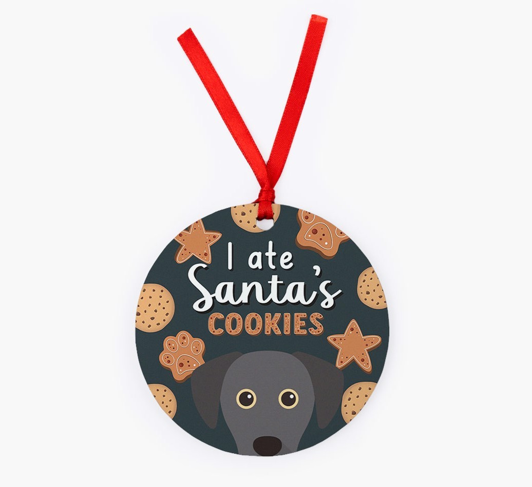 I Ate Santa's Cookies: Personalized {breedFullName} Christmas Decoration