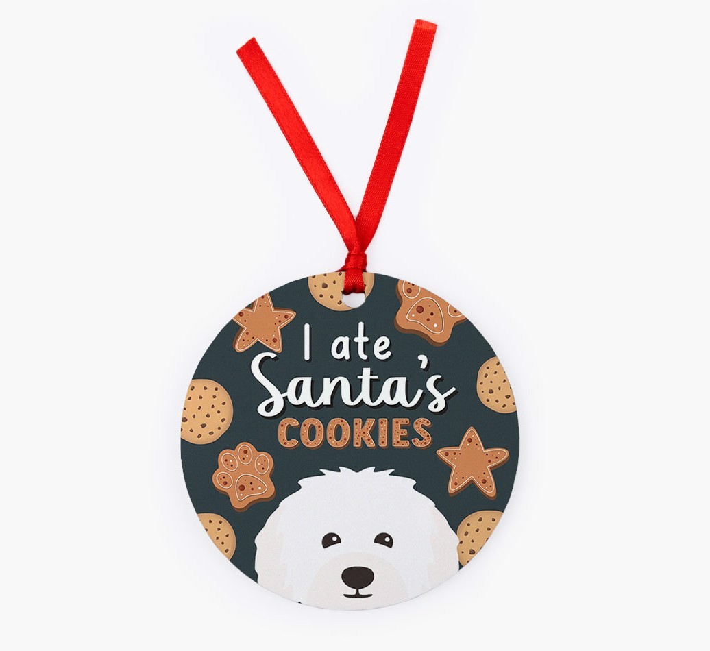 I Ate Santa's Cookies: Personalised {breedFullName} Christmas Decoration