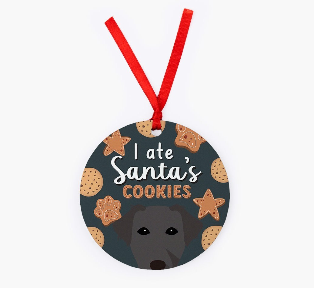 I Ate Santa's Cookies: Personalized {breedFullName} Christmas Decoration
