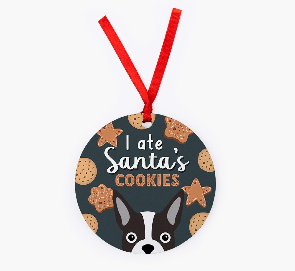 I Ate Santa's Cookies: Personalized {breedFullName} Christmas Decoration