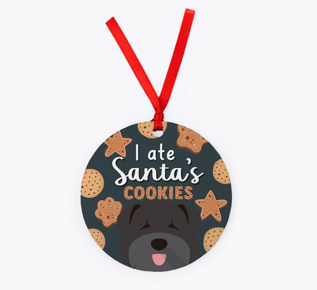 I Ate Santa's Cookies: Personalized {breedFullName} Christmas Decoration