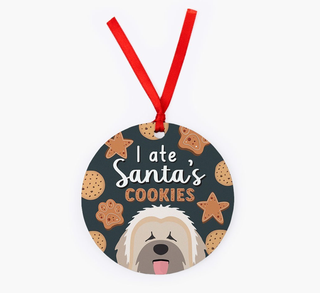 I Ate Santa's Cookies: Personalized {breedFullName} Christmas Decoration