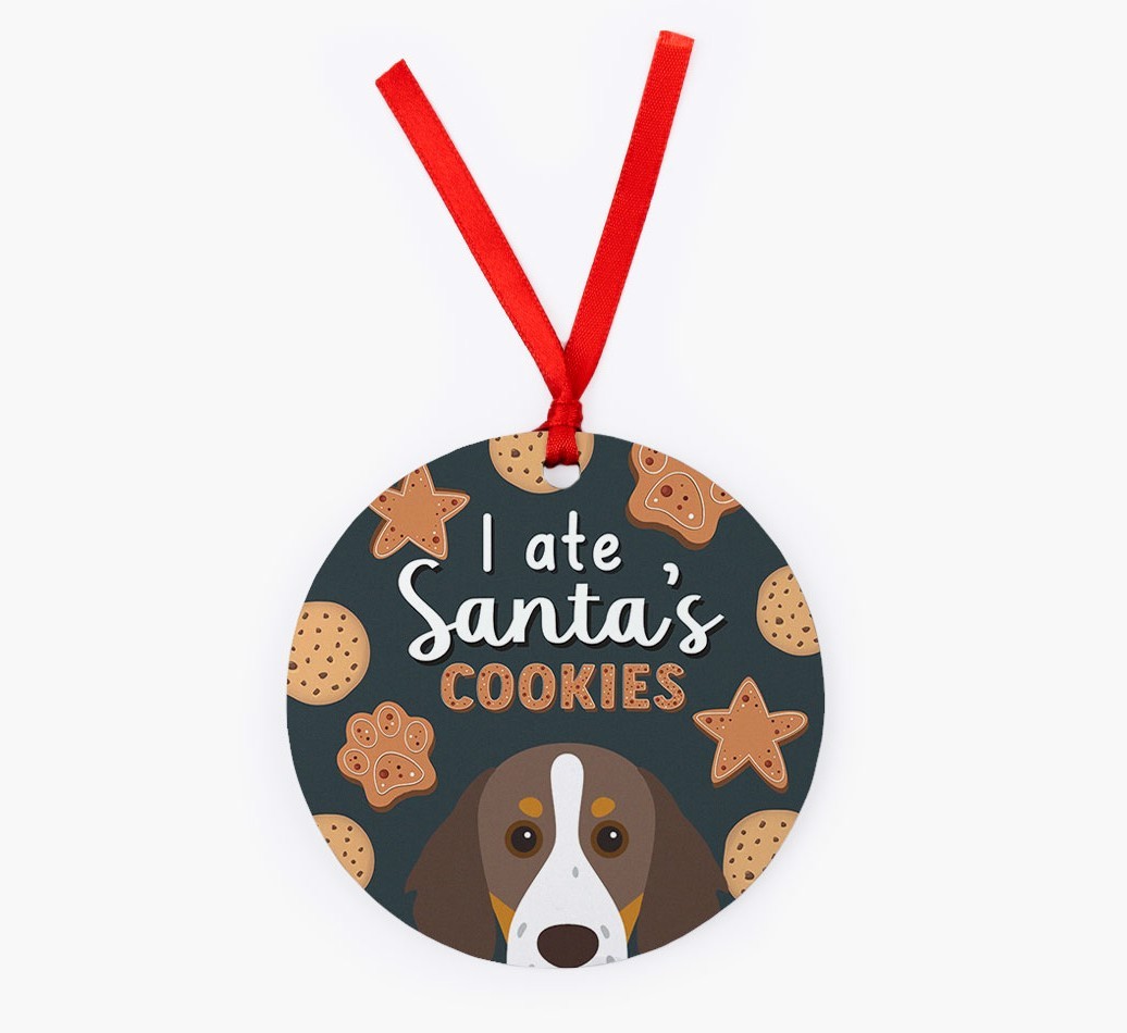 I Ate Santa's Cookies: Personalised {breedFullName} Christmas Decoration