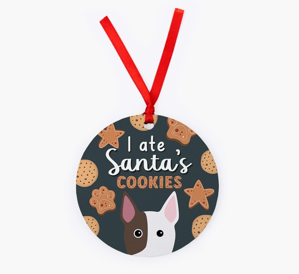 I Ate Santa's Cookies: Personalised {breedFullName} Christmas Decoration