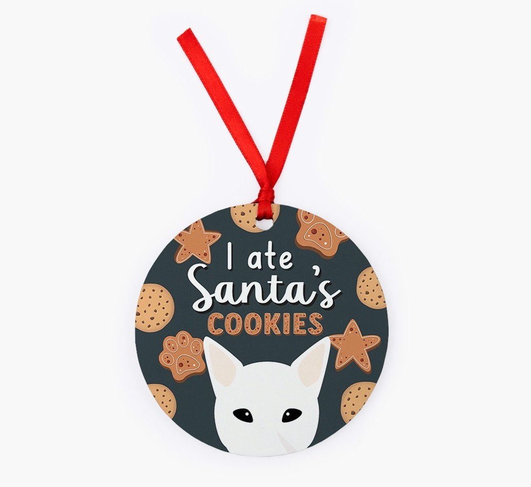 I Ate Santa's Cookies: Personalized {breedFullName} Christmas Decoration