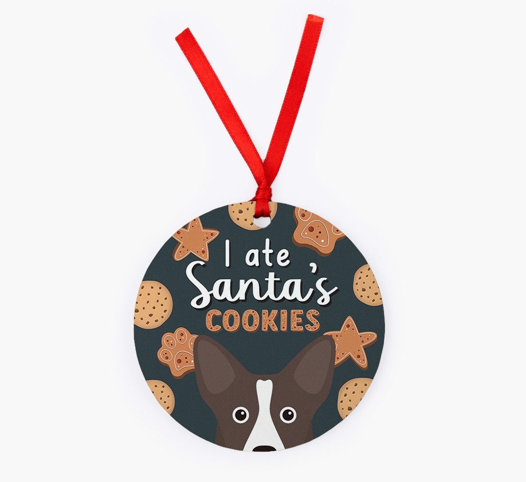 I Ate Santa's Cookies: Personalised {breedFullName} Christmas Decoration