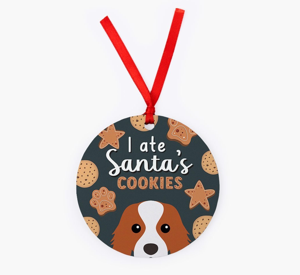 I Ate Santa's Cookies: Personalized {breedFullName} Christmas Decoration