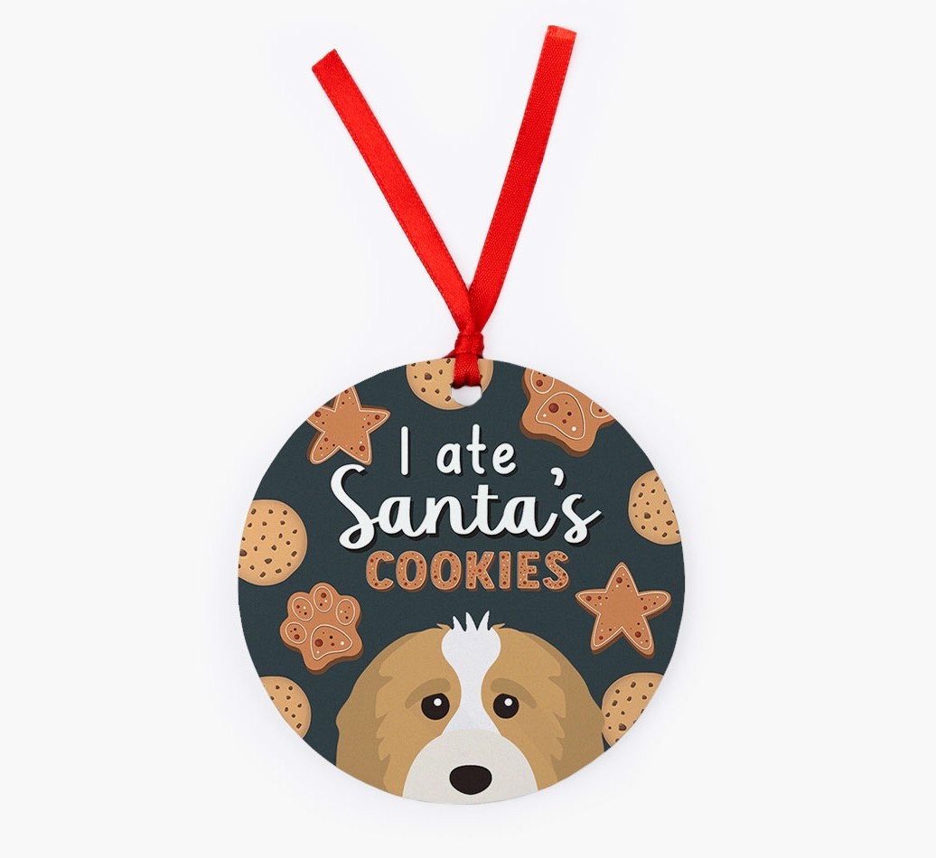 I Ate Santa's Cookies: Personalized {breedFullName} Christmas Decoration