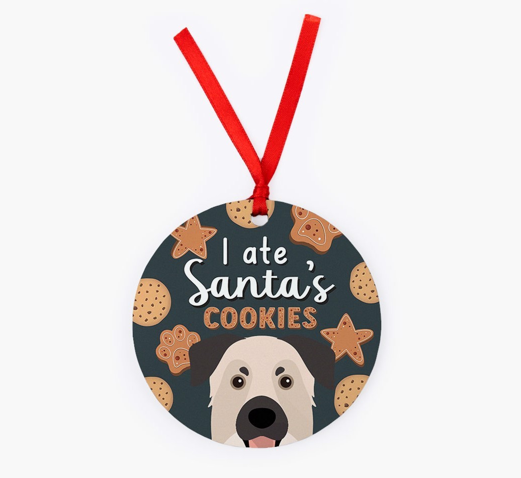 I Ate Santa's Cookies: Personalised {breedFullName} Christmas Decoration