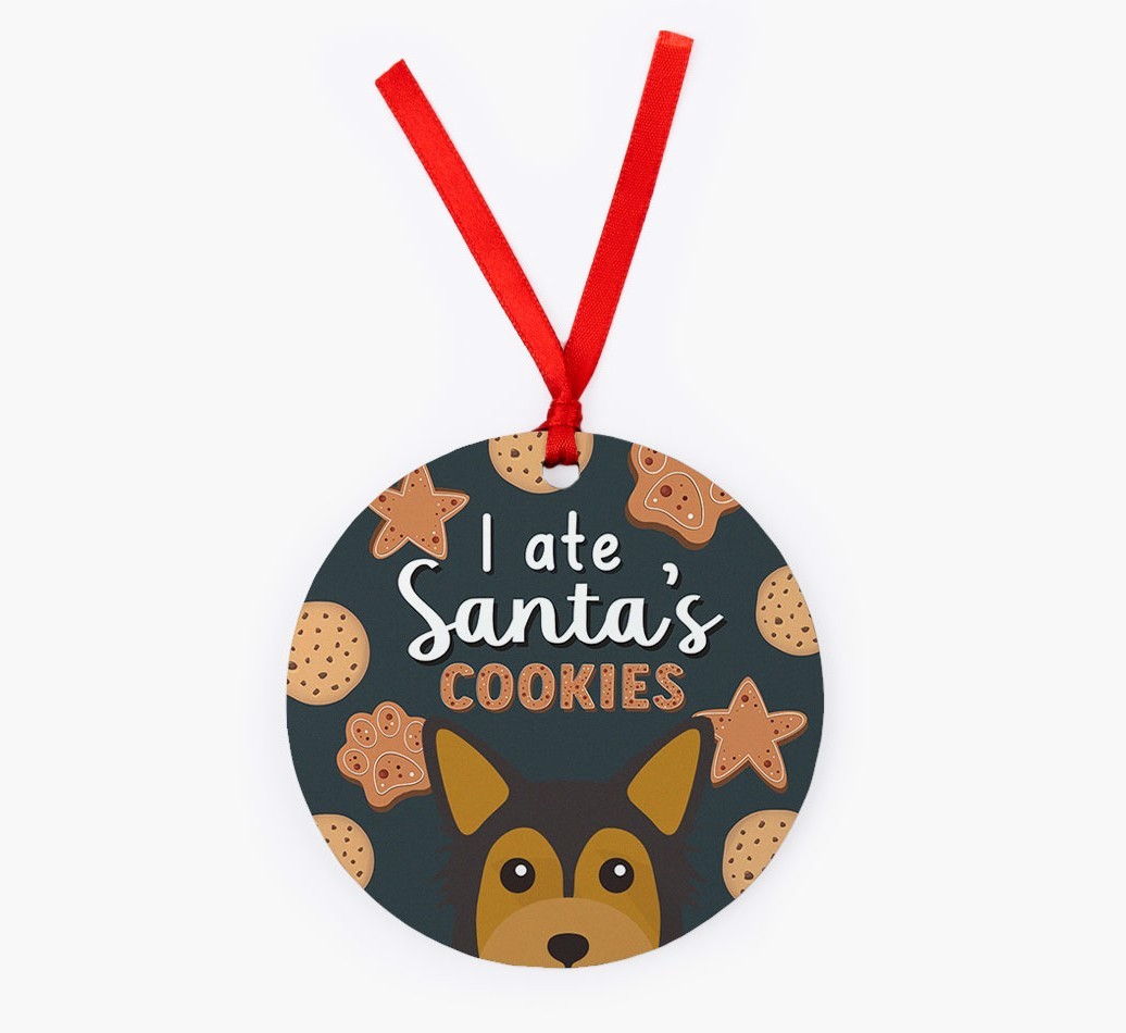 I Ate Santa's Cookies: Personalized {breedFullName} Christmas Decoration