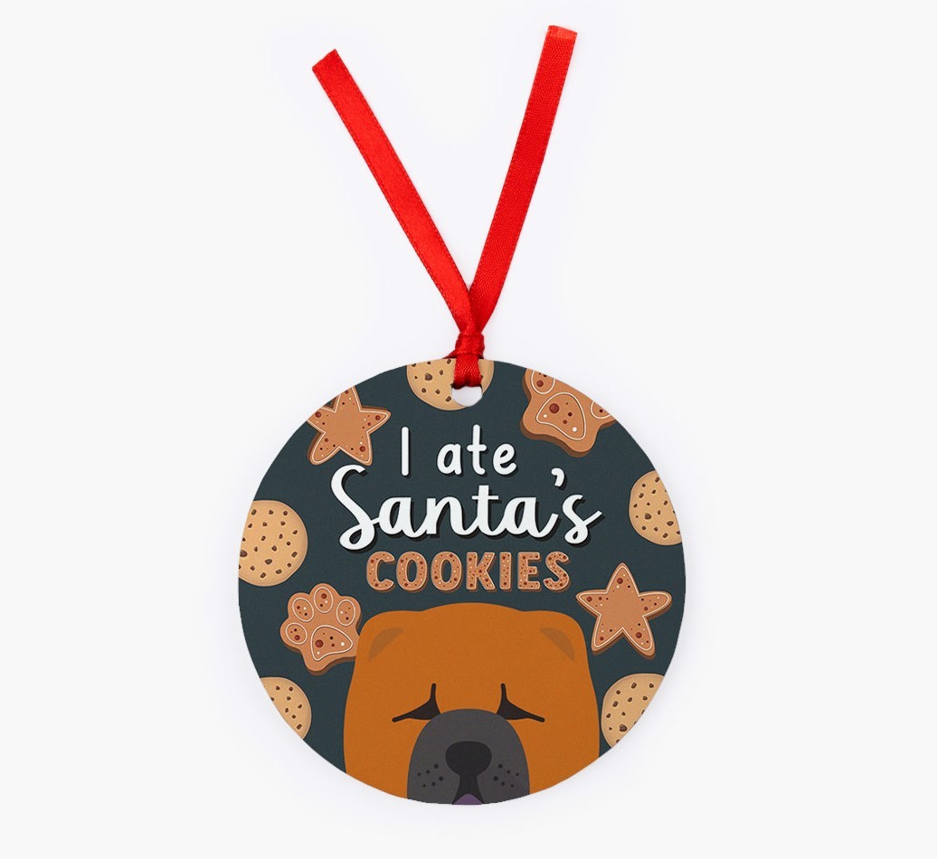 I Ate Santa's Cookies: Personalised {breedFullName} Christmas Decoration