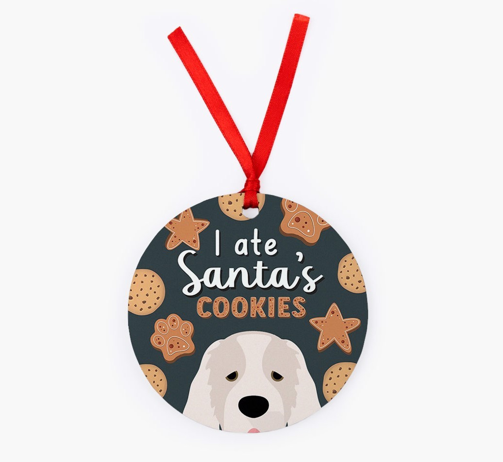 I Ate Santa's Cookies: Personalized {breedFullName} Christmas Decoration