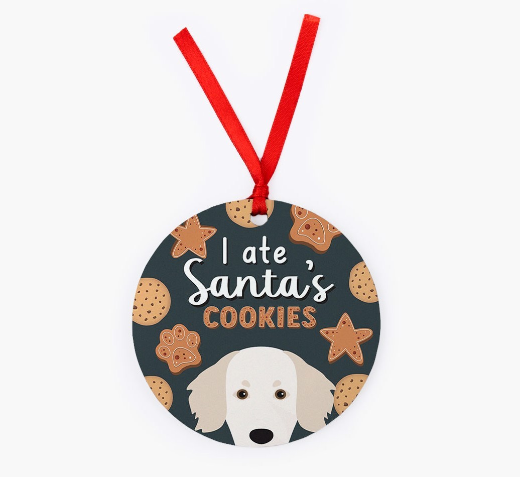 I Ate Santa's Cookies: Personalized {breedFullName} Christmas Decoration