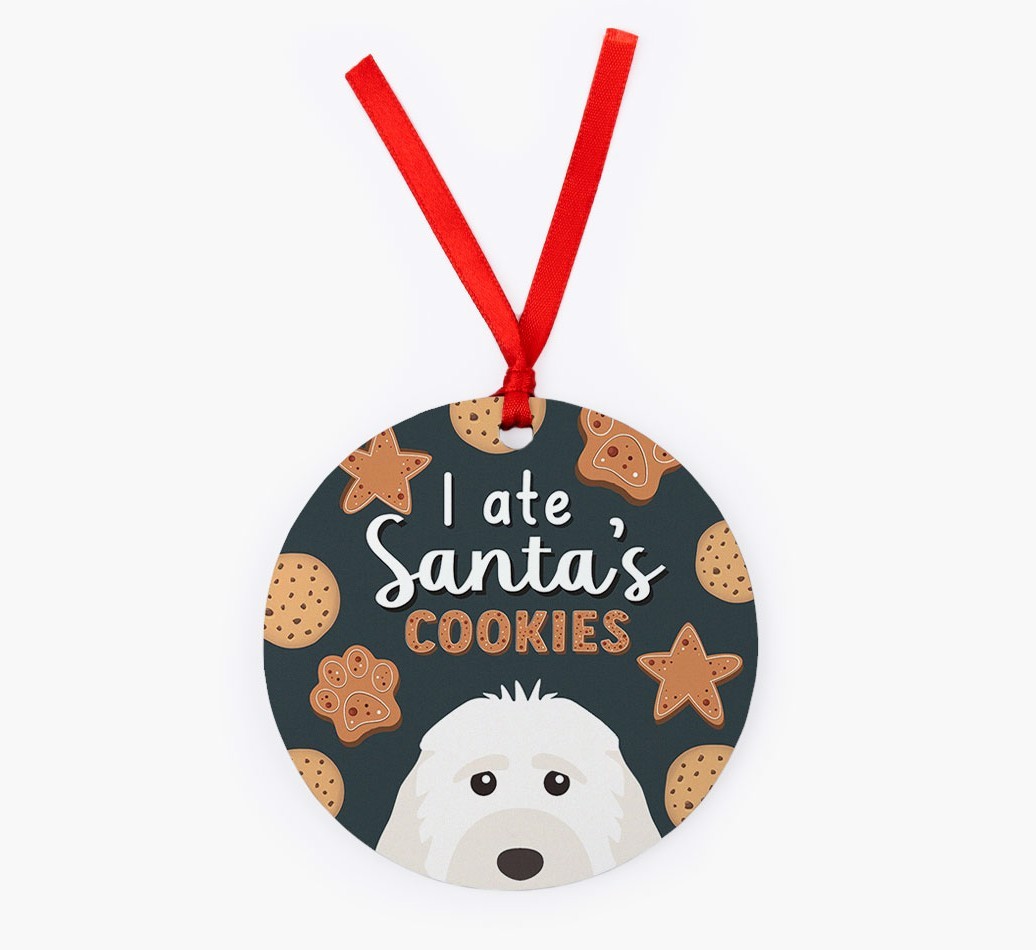 I Ate Santa's Cookies: Personalized {breedFullName} Christmas Decoration