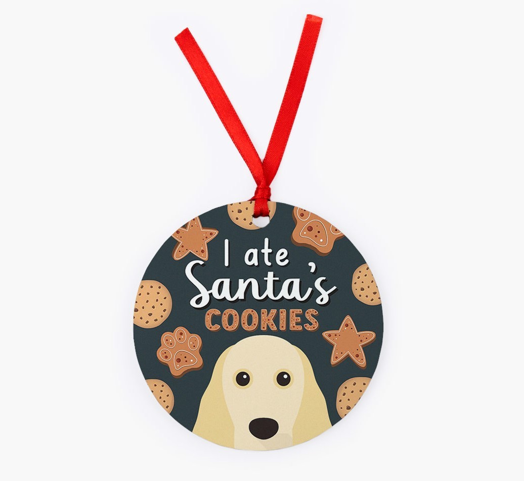 I Ate Santa's Cookies: Personalised {breedFullName} Christmas Decoration
