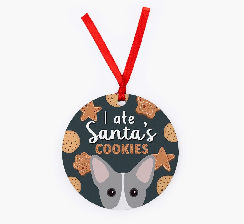 I Ate Santa's Cookies: Personalized {breedFullName} Christmas Decoration