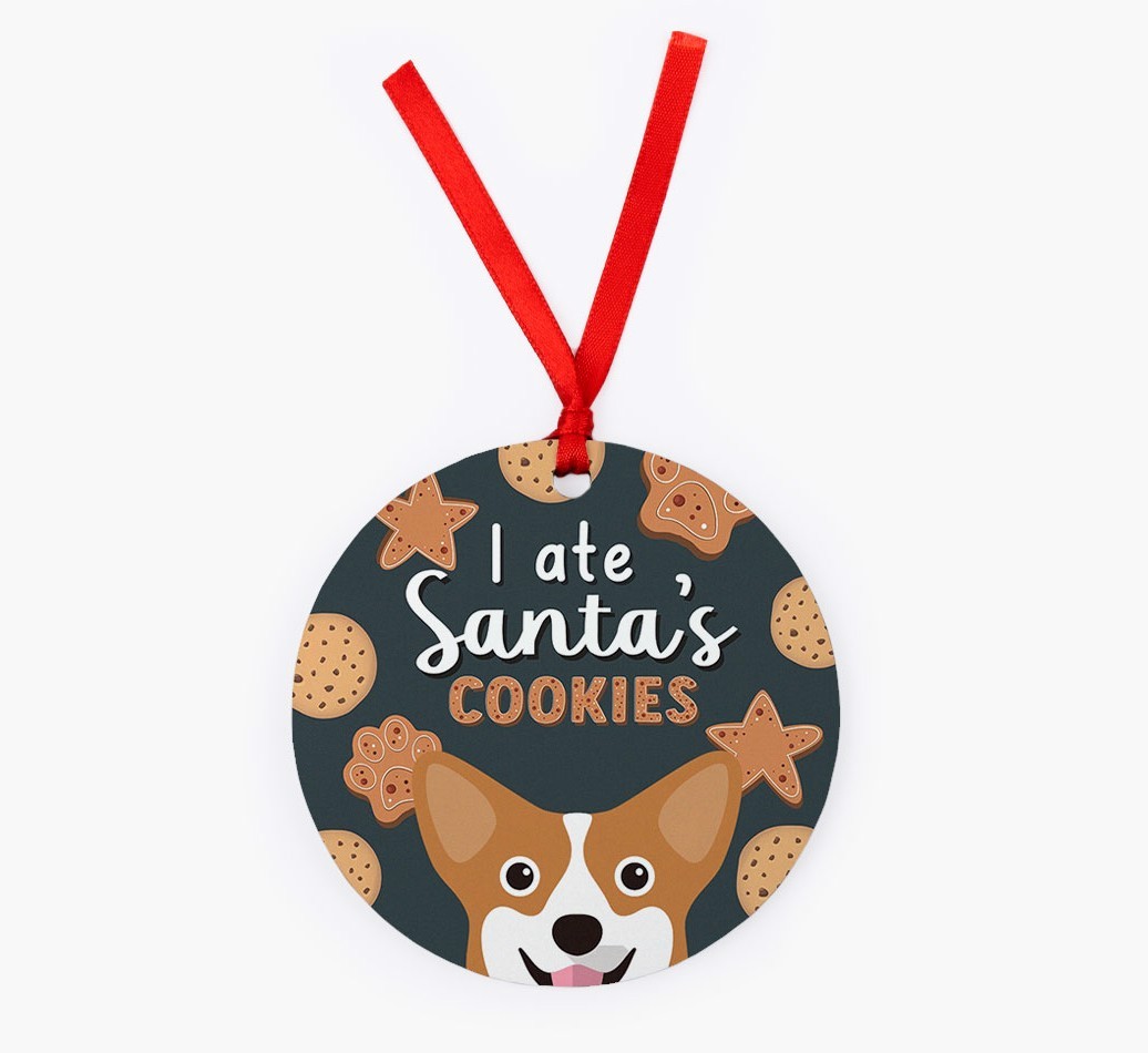 I Ate Santa's Cookies: Personalized {breedFullName} Christmas Decoration