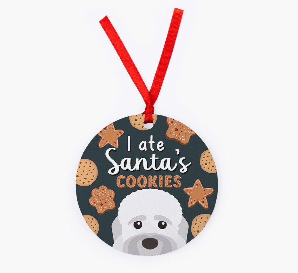 I Ate Santa's Cookies: Personalised {breedFullName} Christmas Decoration