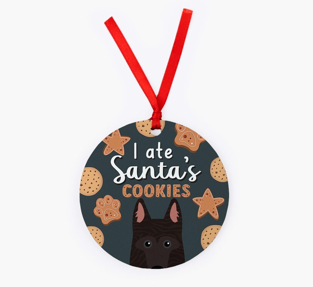 I Ate Santa's Cookies: Personalized {breedFullName} Christmas Decoration