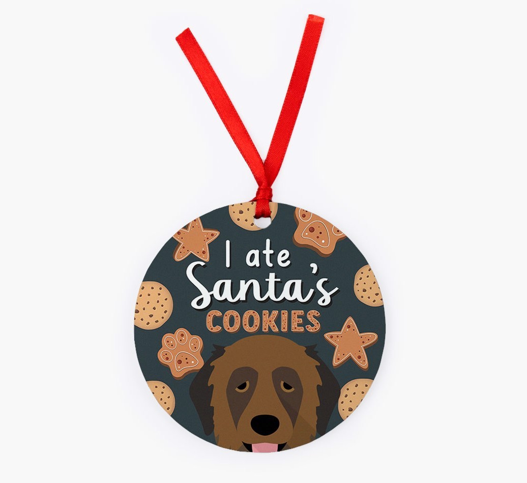 I Ate Santa's Cookies: Personalised {breedFullName} Christmas Decoration