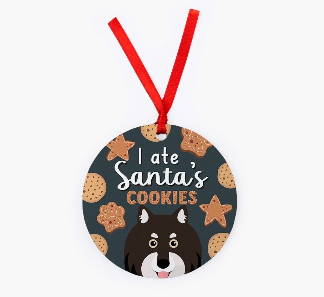 I Ate Santa's Cookies: Personalized {breedFullName} Christmas Decoration