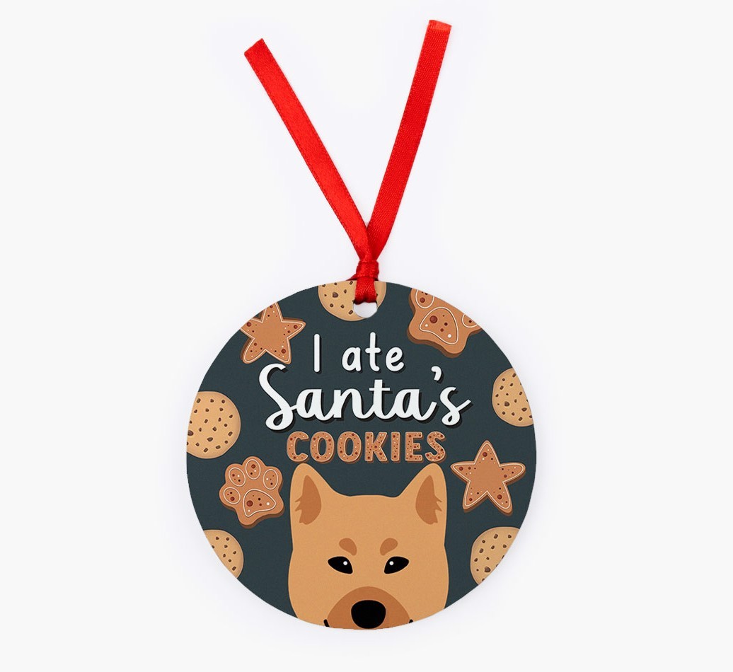 I Ate Santa's Cookies: Personalized {breedFullName} Christmas Decoration