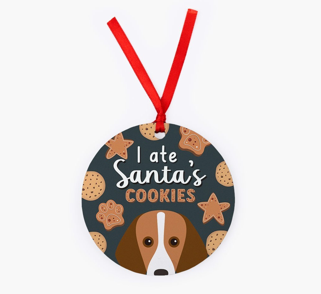 I Ate Santa's Cookies: Personalized {breedFullName} Christmas Decoration
