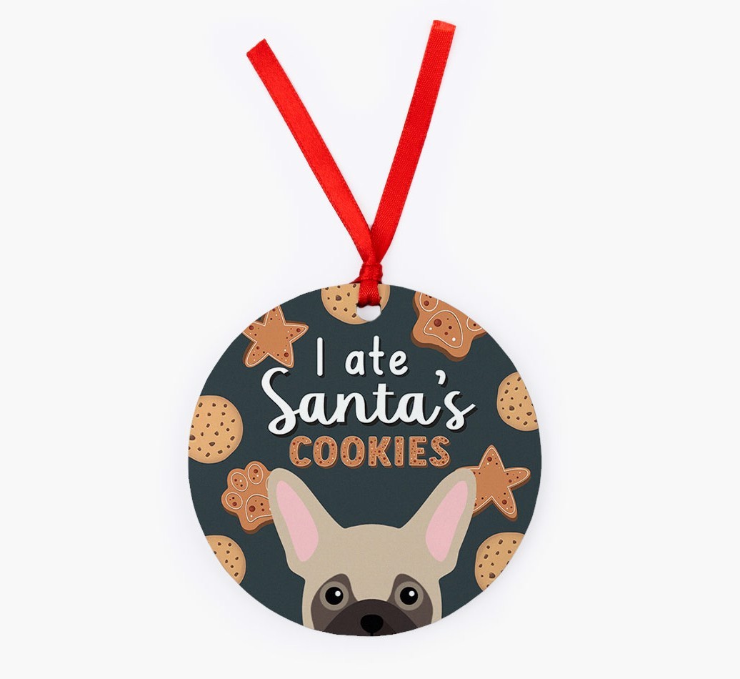 I Ate Santa's Cookies: Personalised {breedFullName} Christmas Decoration