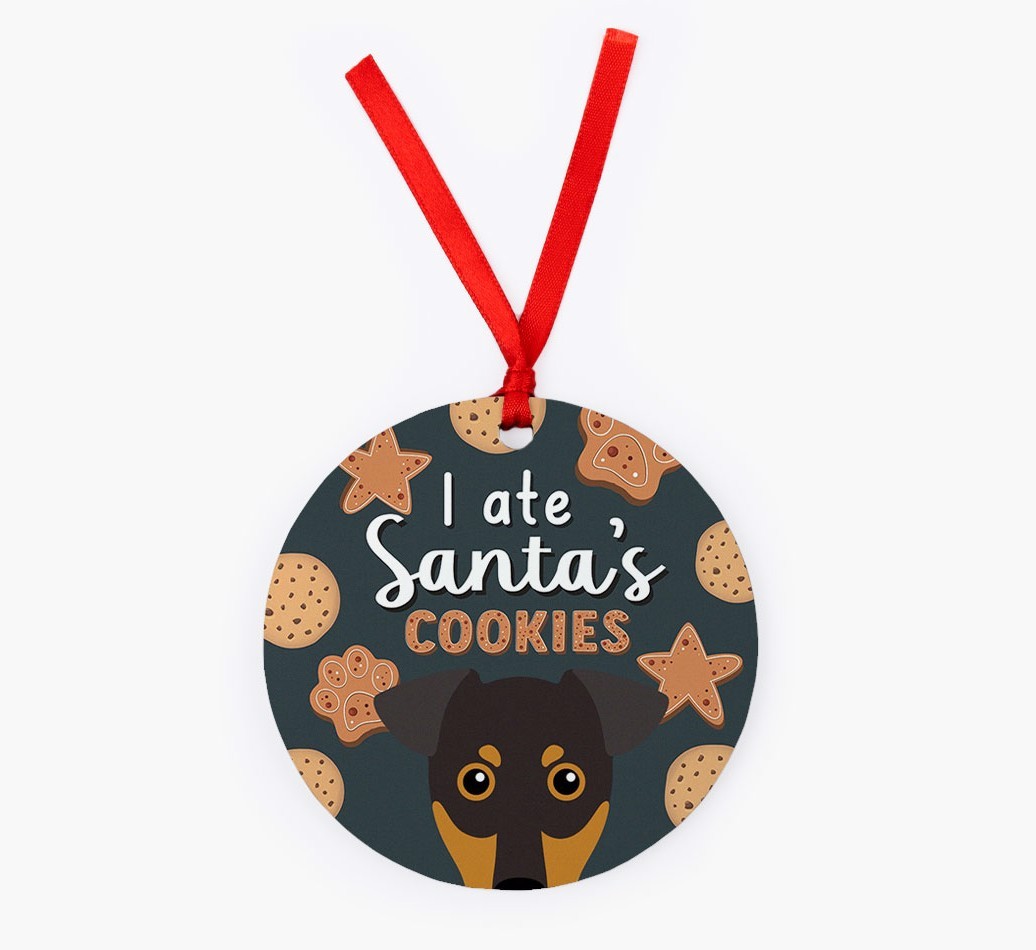 I Ate Santa's Cookies: Personalised {breedFullName} Christmas Decoration