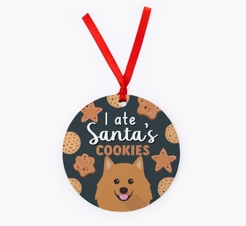 I Ate Santa's Cookies: Personalised {breedFullName} Christmas Decoration