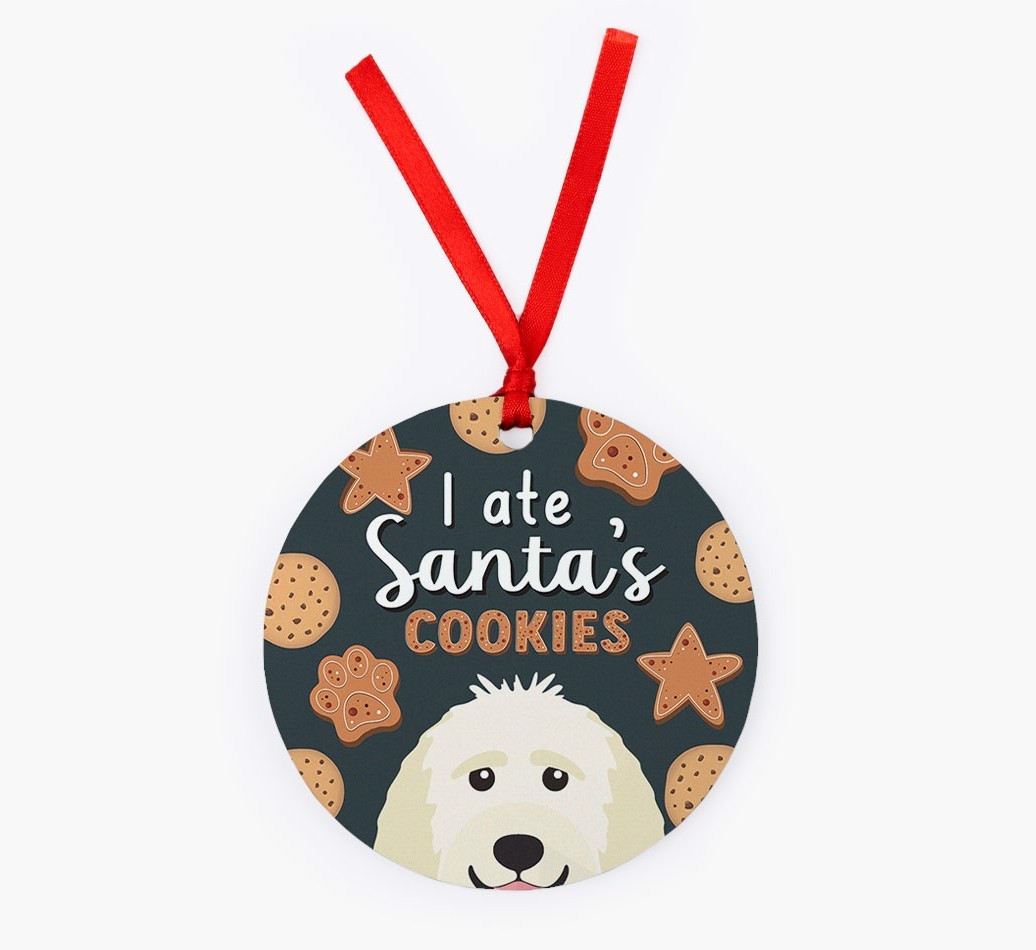 I Ate Santa's Cookies: Personalized {breedFullName} Christmas Decoration