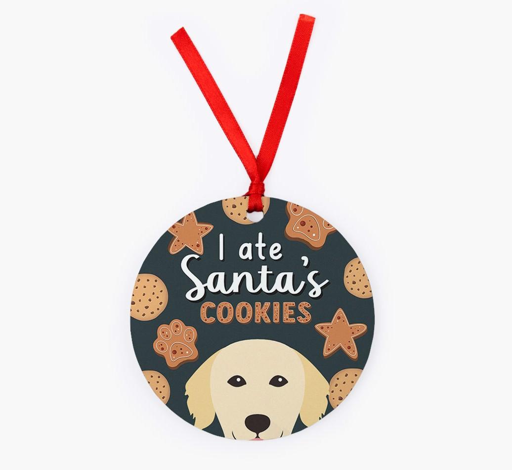 I Ate Santa's Cookies: Personalized {breedFullName} Christmas Decoration