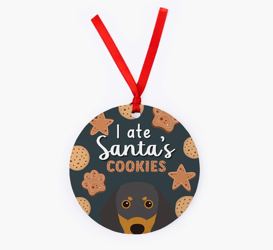 I Ate Santa's Cookies: Personalized {breedFullName} Christmas Decoration