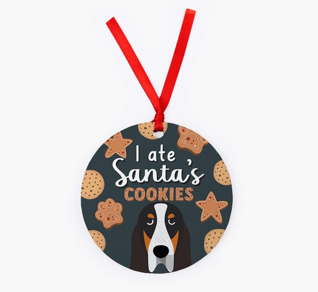 I Ate Santa's Cookies: Personalized {breedFullName} Christmas Decoration