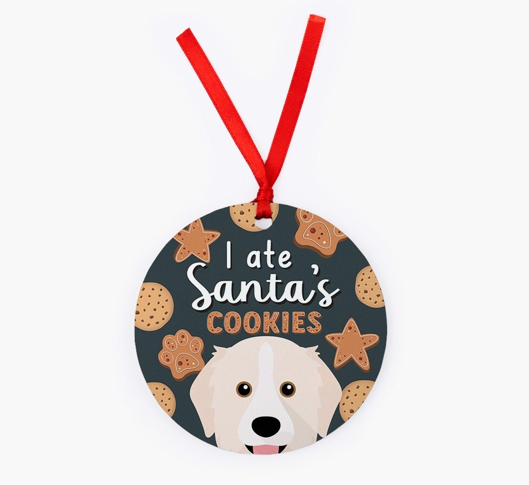 I Ate Santa's Cookies: Personalized {breedFullName} Christmas Decoration