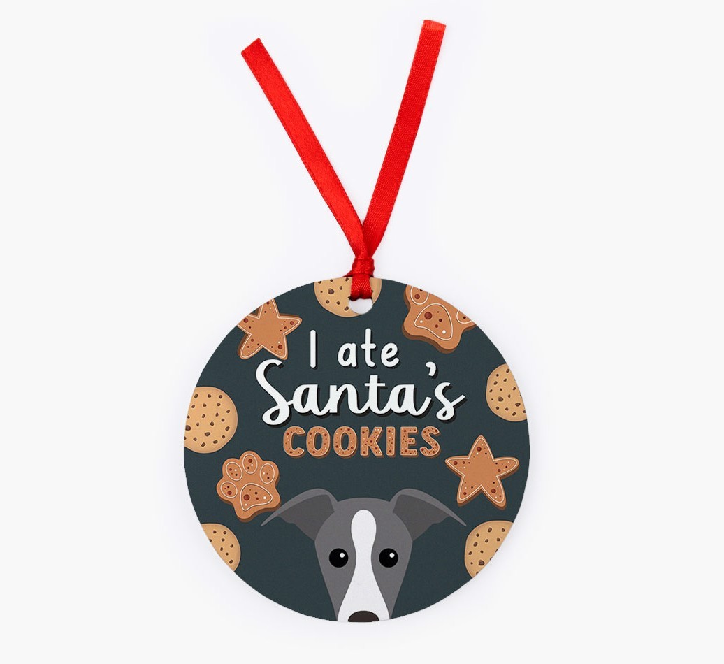 I Ate Santa's Cookies: Personalized {breedFullName} Christmas Decoration