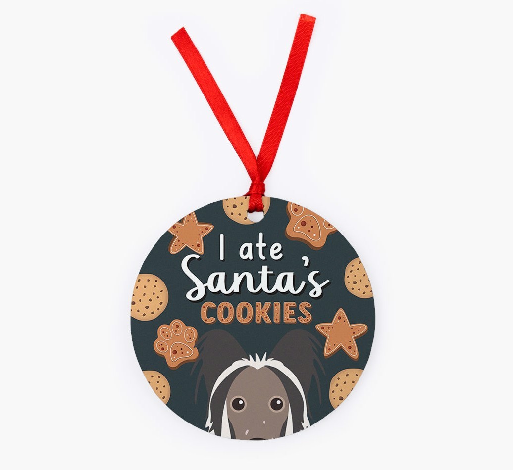 I Ate Santa's Cookies: Personalized {breedFullName} Christmas Decoration