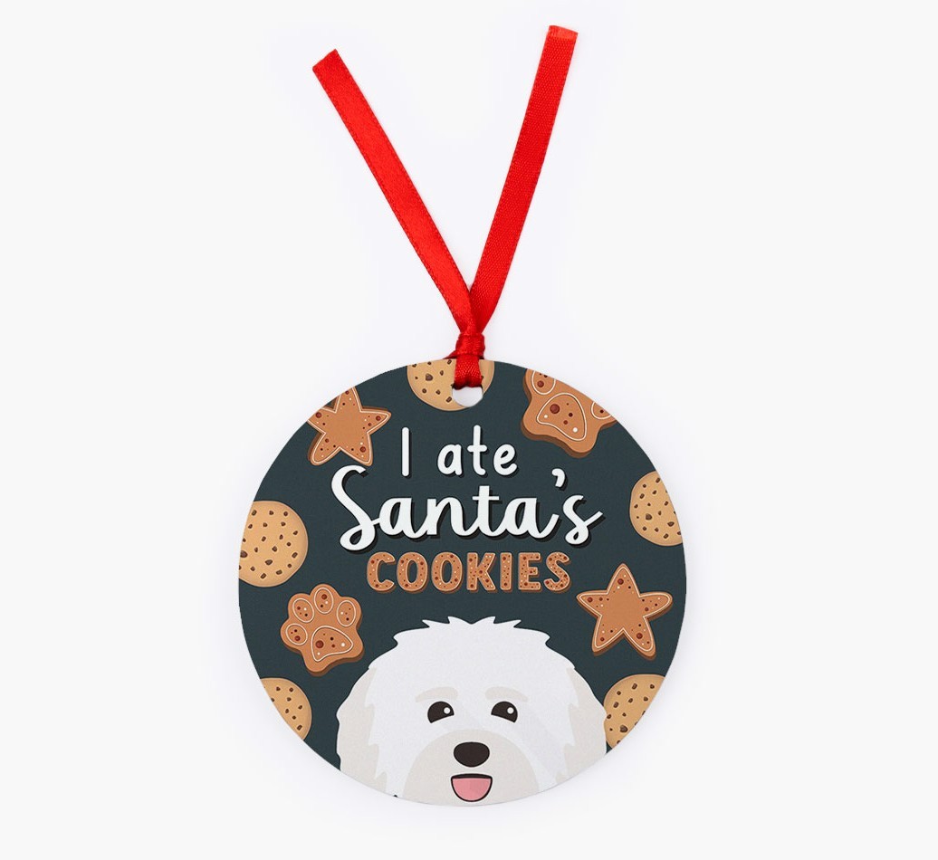 I Ate Santa's Cookies: Personalized {breedFullName} Christmas Decoration