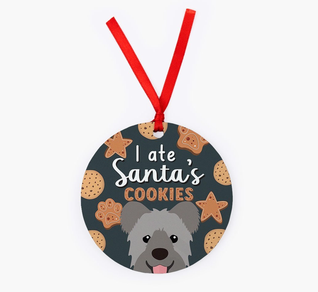I Ate Santa's Cookies: Personalised {breedFullName} Christmas Decoration