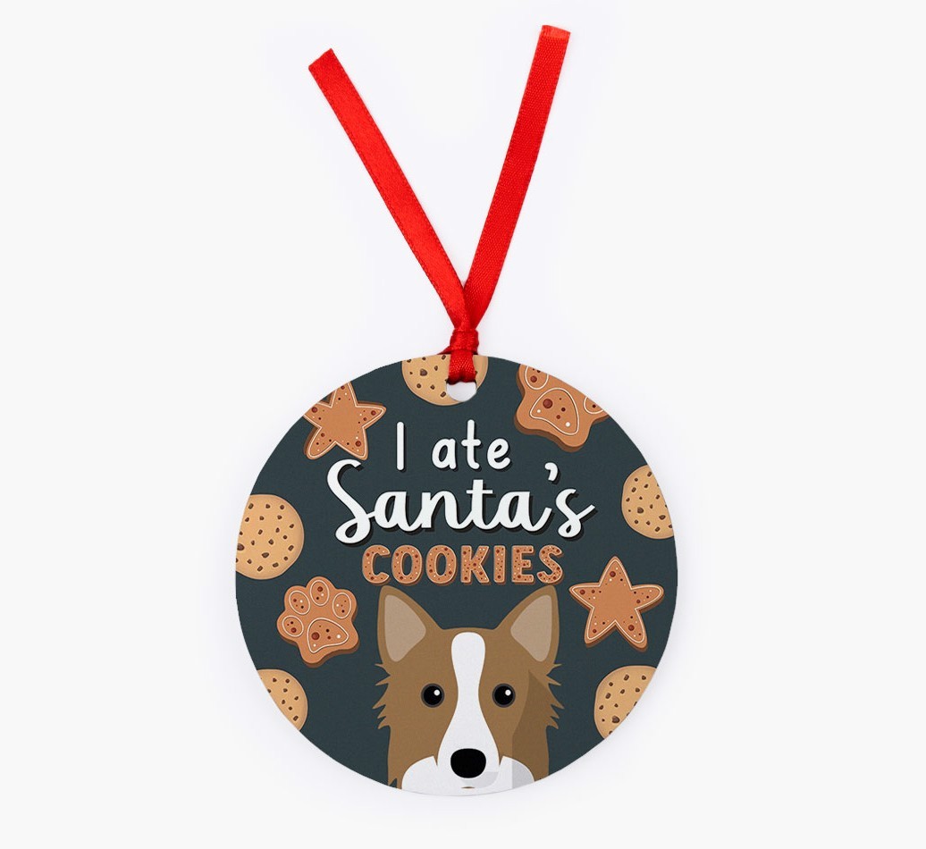 I Ate Santa's Cookies: Personalised {breedFullName} Christmas Decoration
