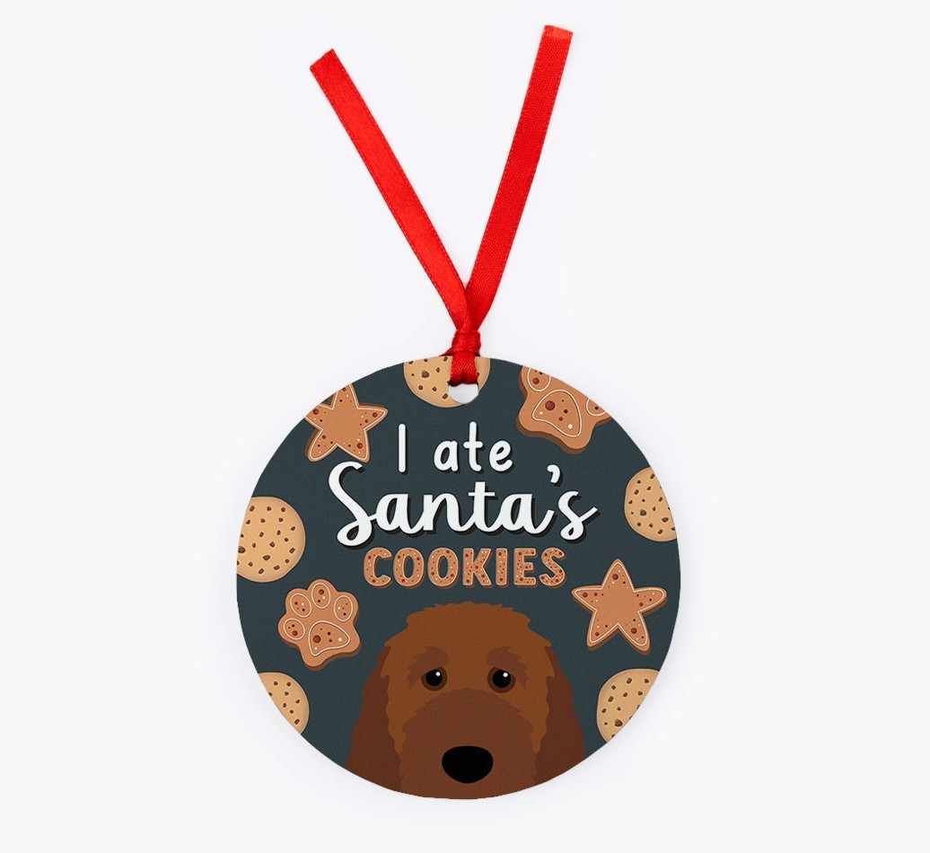 I Ate Santa's Cookies: Personalised {breedFullName} Christmas Decoration