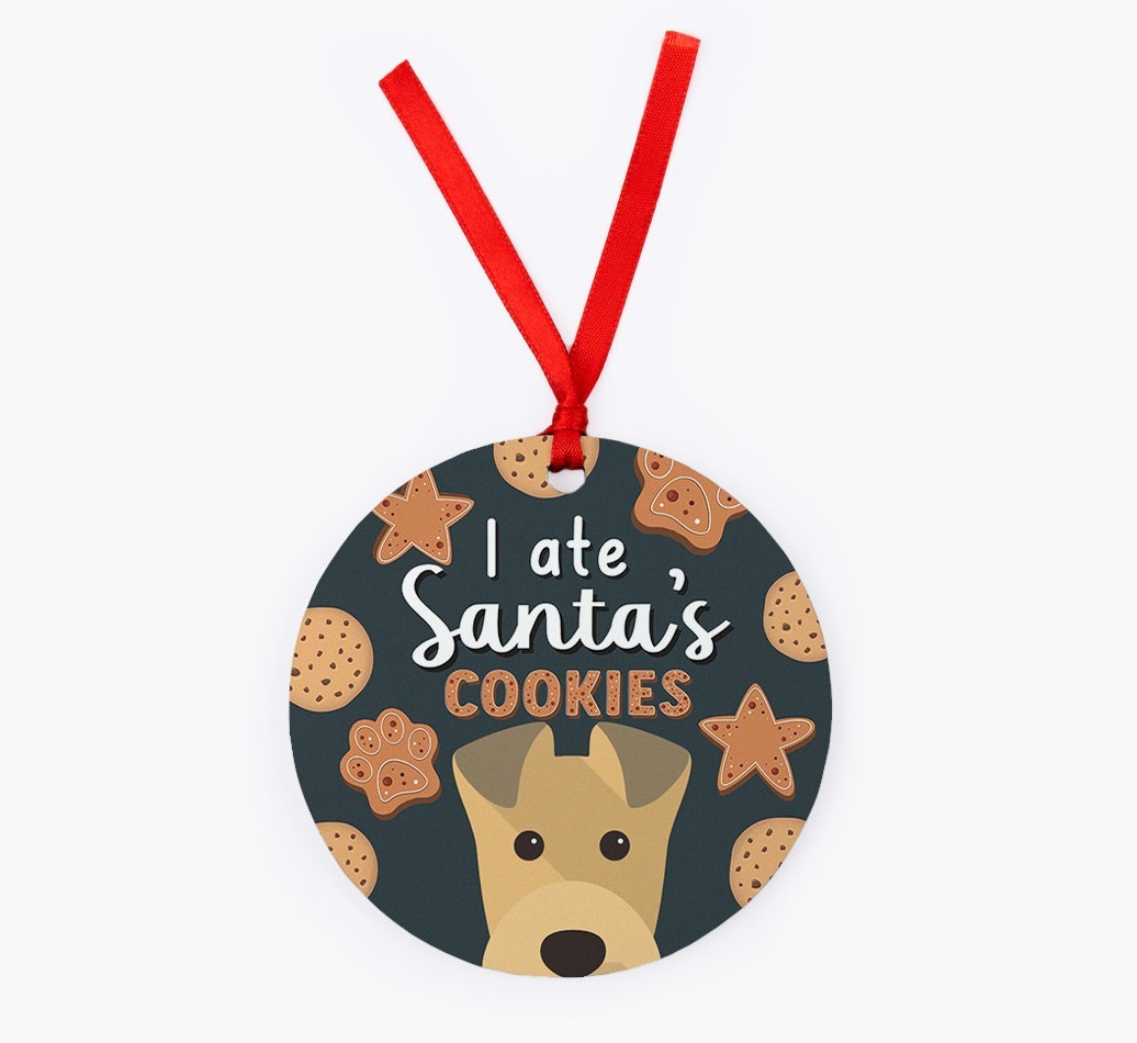 I Ate Santa's Cookies: Personalized {breedFullName} Christmas Decoration