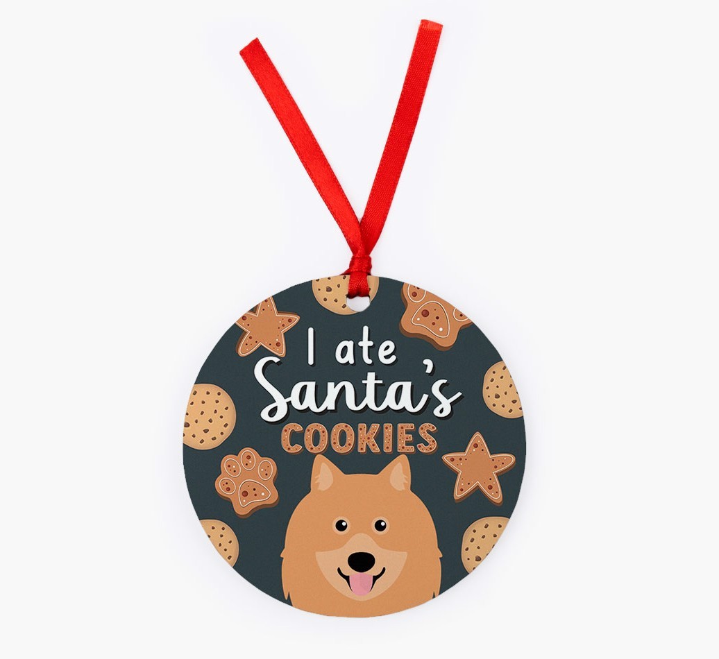 I Ate Santa's Cookies: Personalized {breedFullName} Christmas Decoration